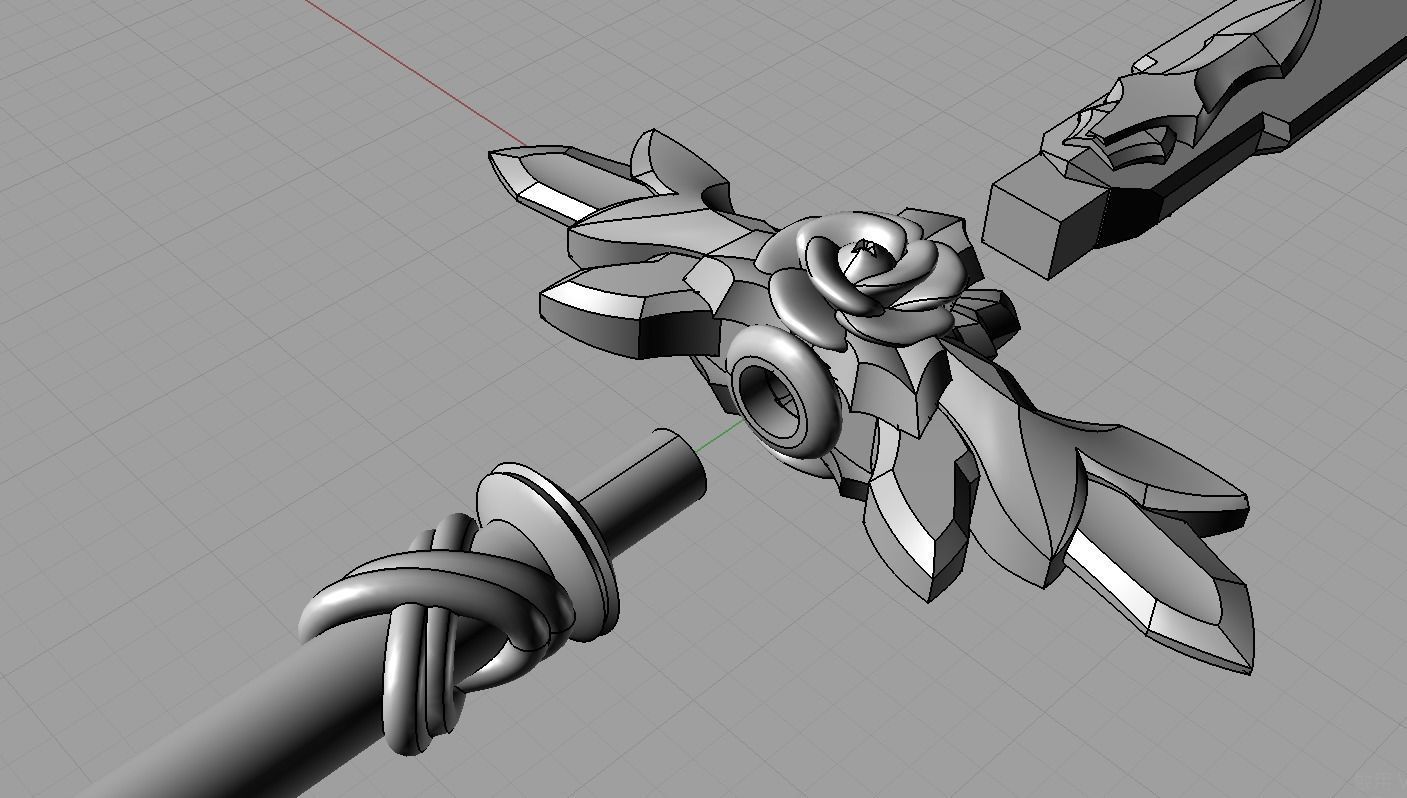 Japanese animation SAO Alicization protagonist sword 3D print model_2