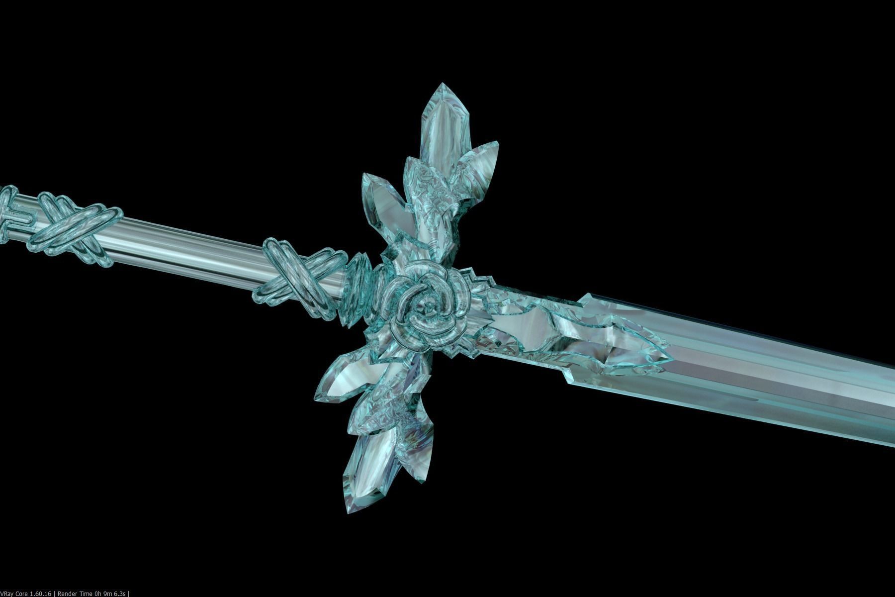 Japanese animation SAO Alicization protagonist sword 3D print model_4