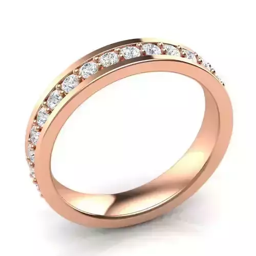 WG27a rose gold diamond eternity ring