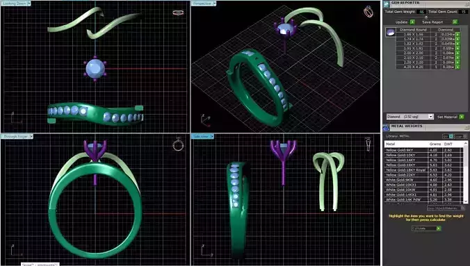 RCRD279-Solitaire-ds gold and rose gold diamond engagement ring