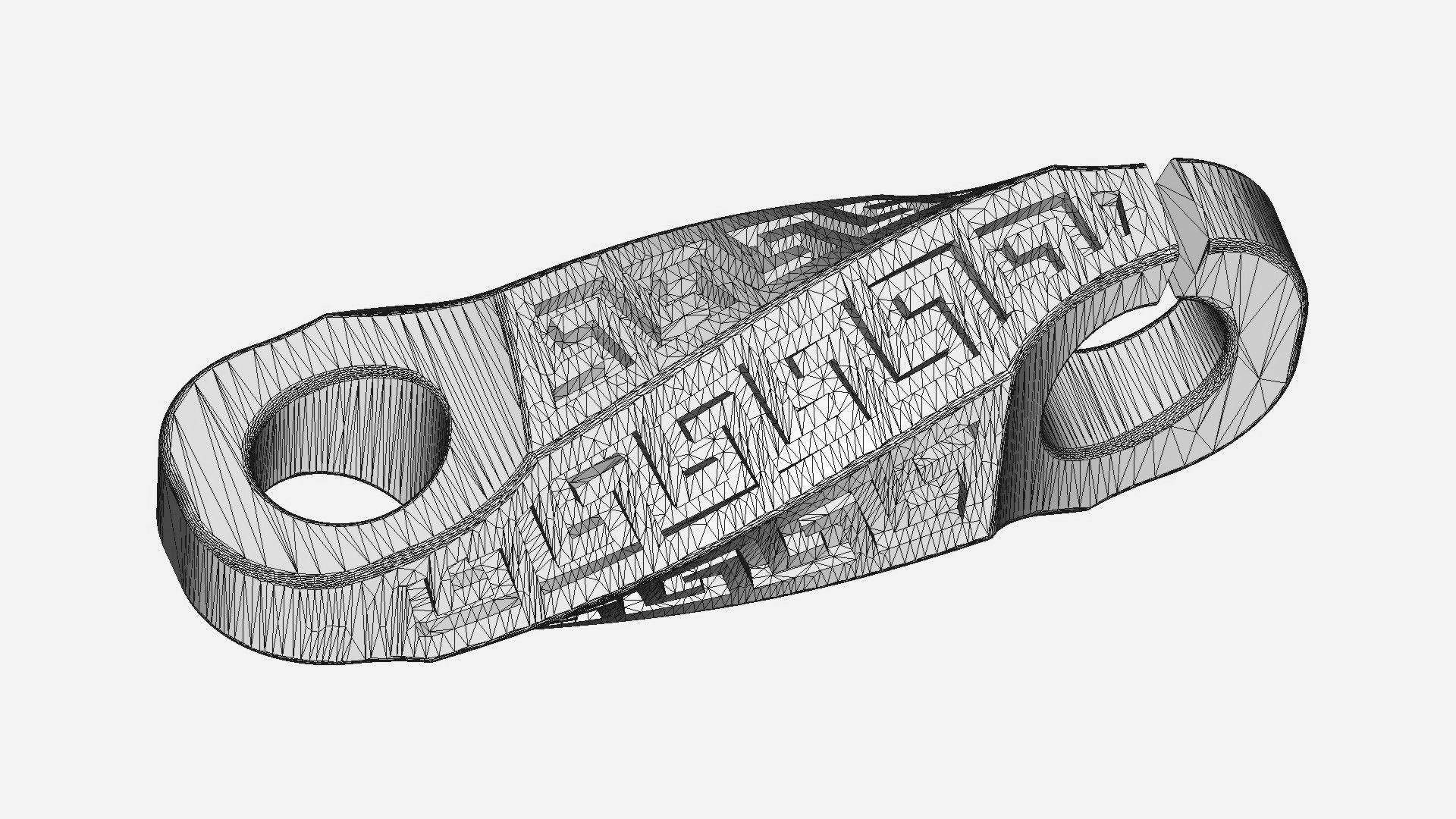 Chain link 140 3D print model_3