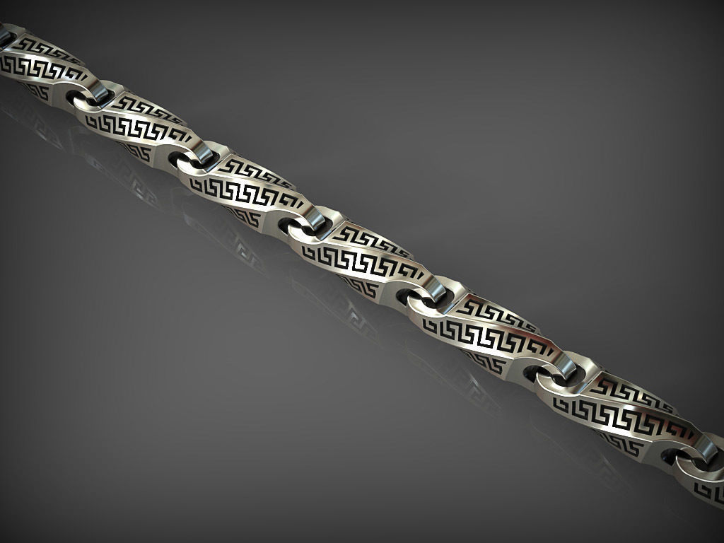 Chain link 140 3D print model_1