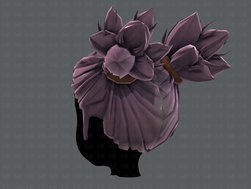 3D Hair style for girl V41 Low-poly 3D model_22