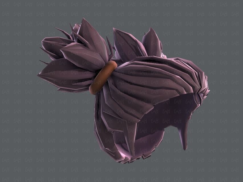 3D Hair style for girl V41 Low-poly 3D model_43