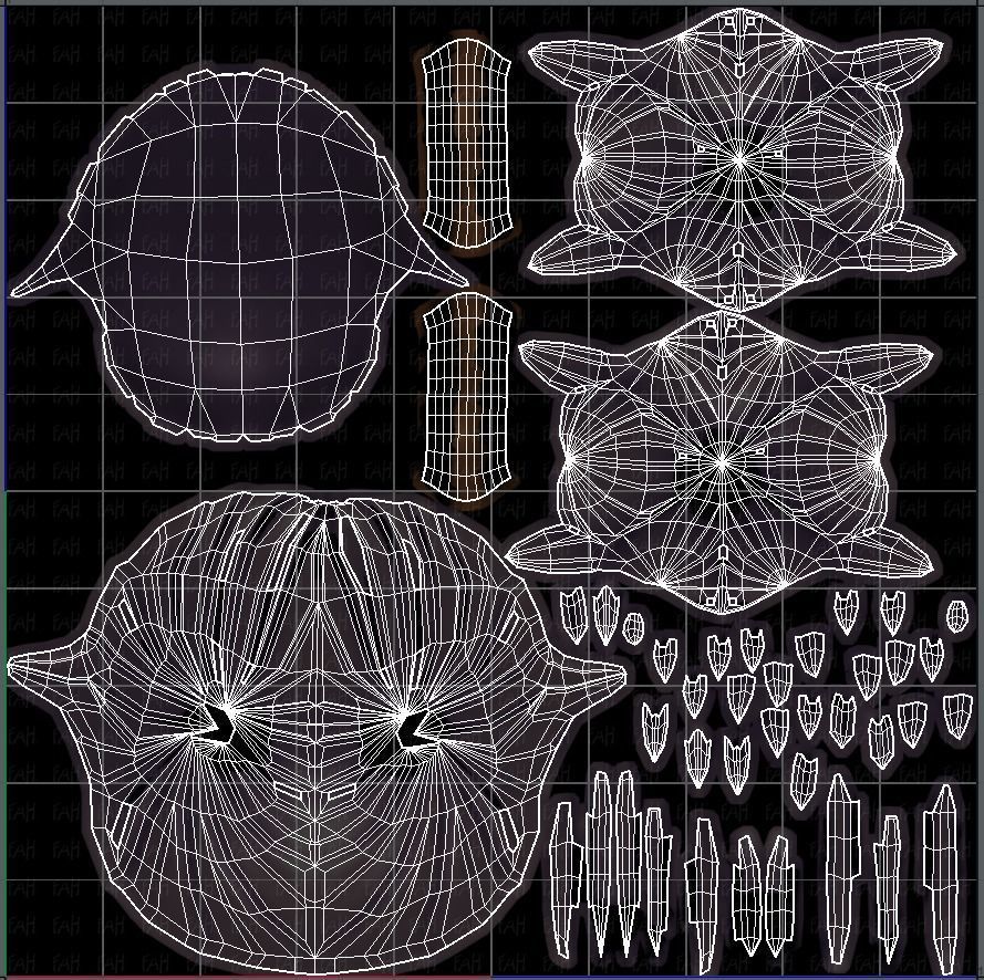 3D Hair style for girl V41 Low-poly 3D model_45