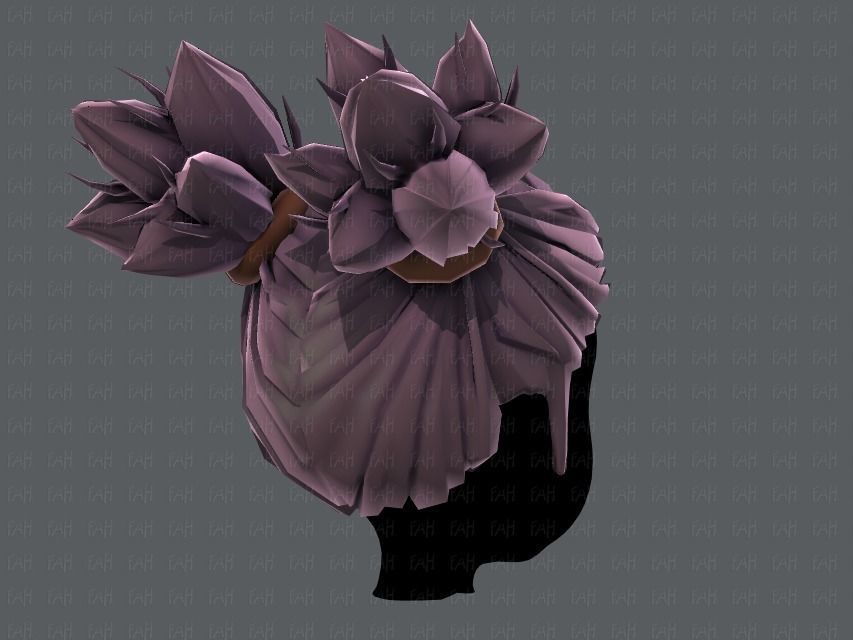 3D Hair style for girl V41 Low-poly 3D model_20