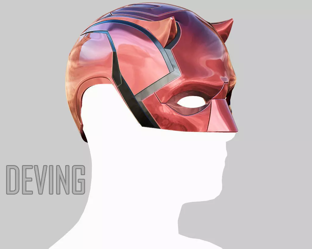 DAREDEVIL HELMET  3D print model_0