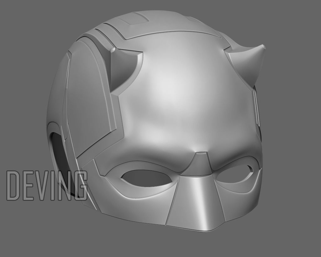 DAREDEVIL HELMET  3D print model_5