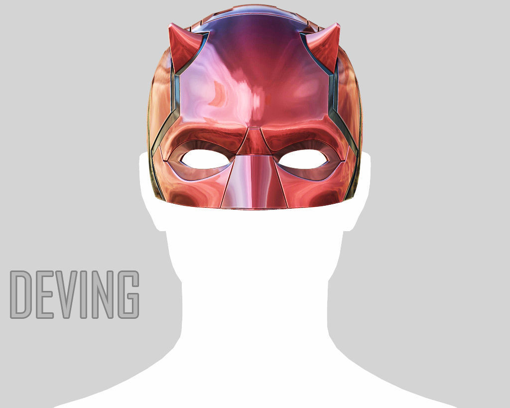 DAREDEVIL HELMET  3D print model_2