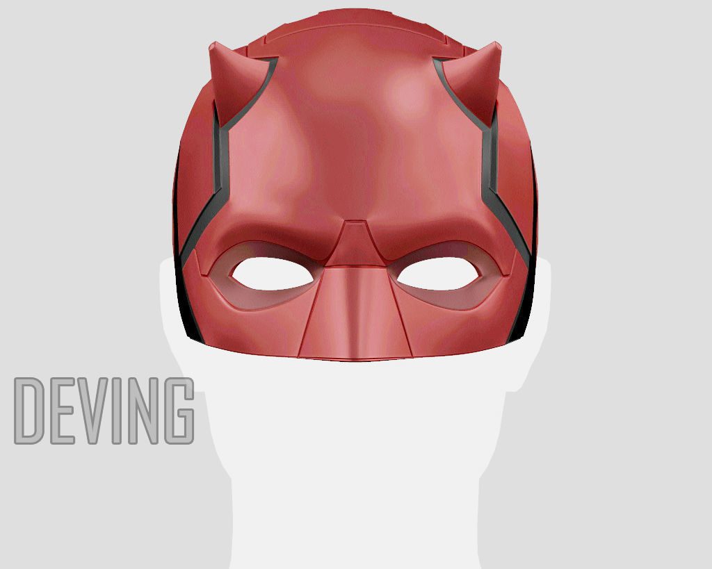 DAREDEVIL HELMET  3D print model_3
