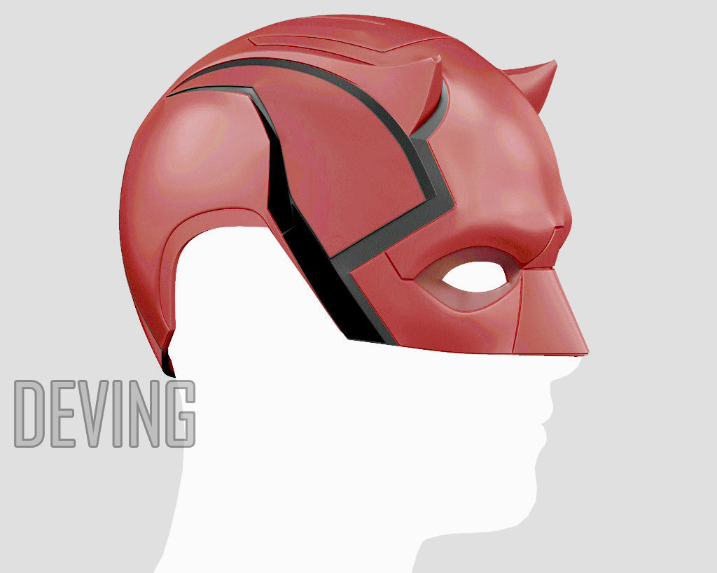 DAREDEVIL HELMET  3D print model_4