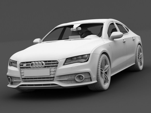 Audi A7 S7 Sportback 2012 3D model_9