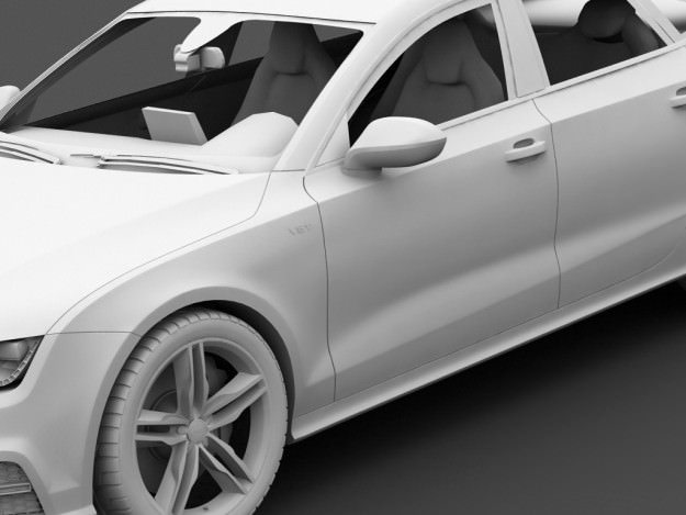 Audi A7 S7 Sportback 2012 3D model_10