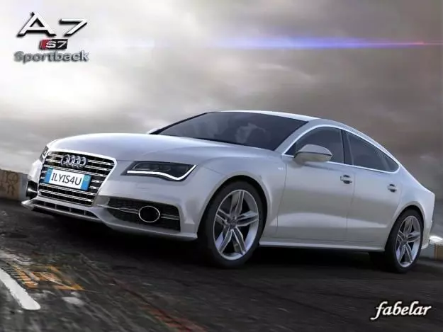 Audi A7 S7 Sportback 2012 3D model_0