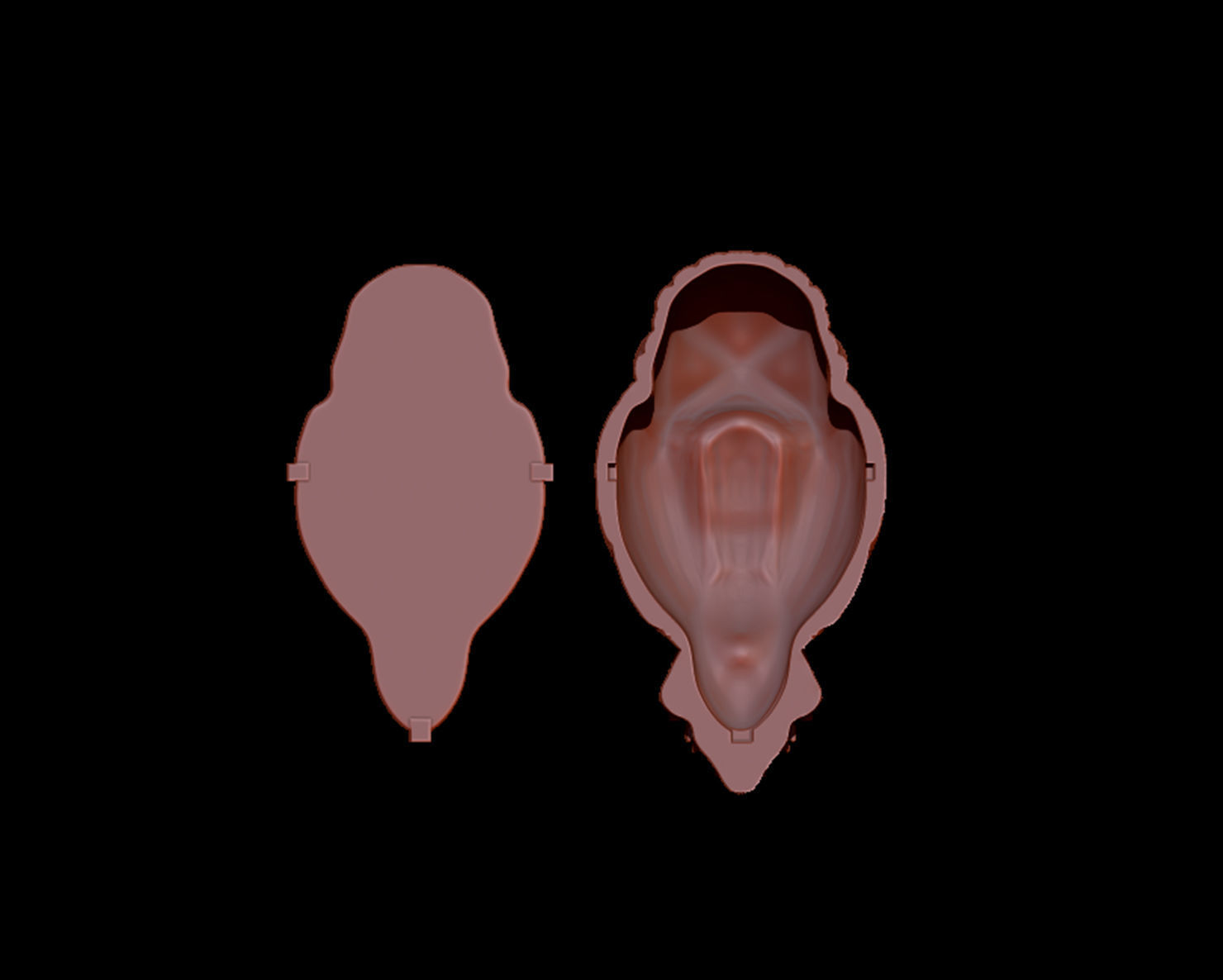 Owl Necklace  3D print model_3