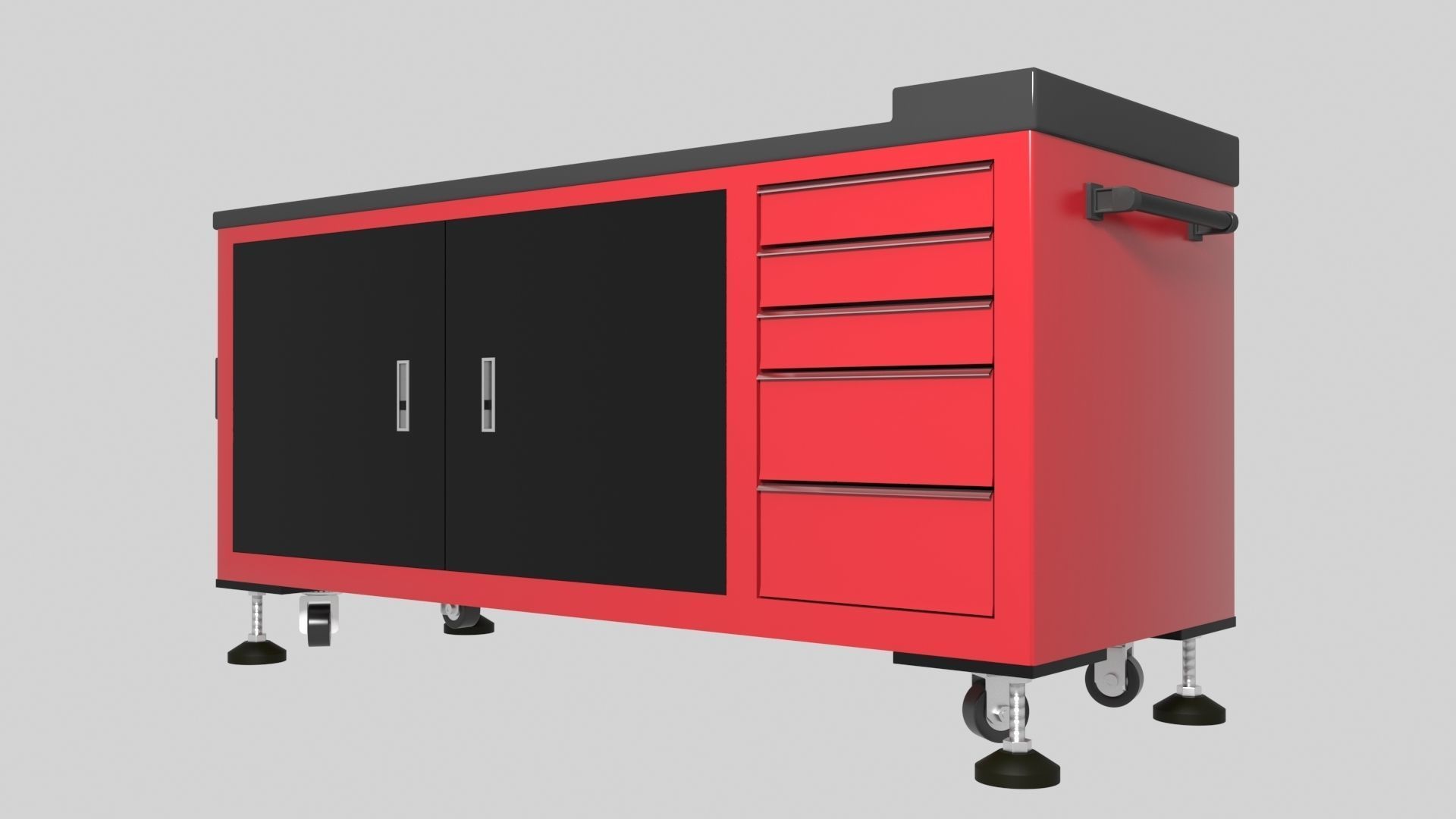 Workshop Trolley 1 3D model_4