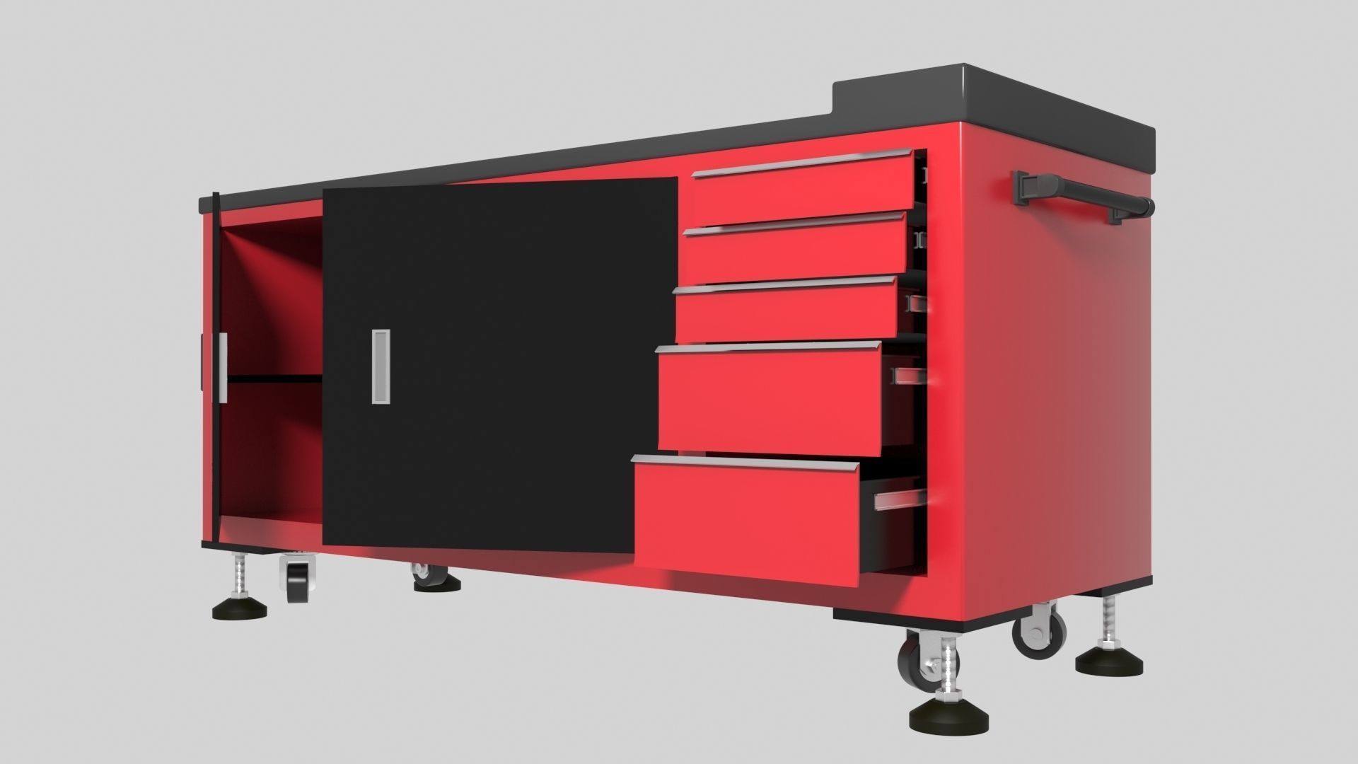 Workshop Trolley 1 3D model_5