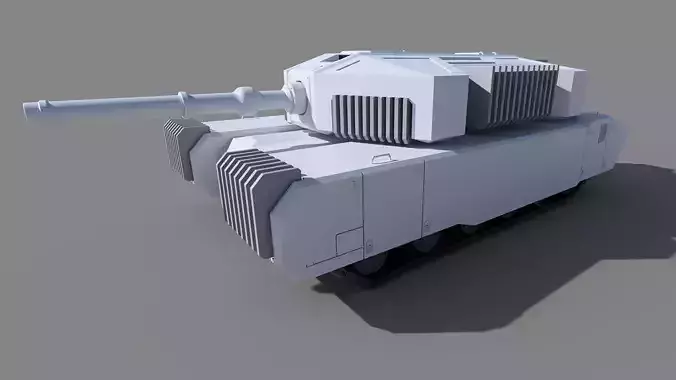 Scifi Tank Base Mesh