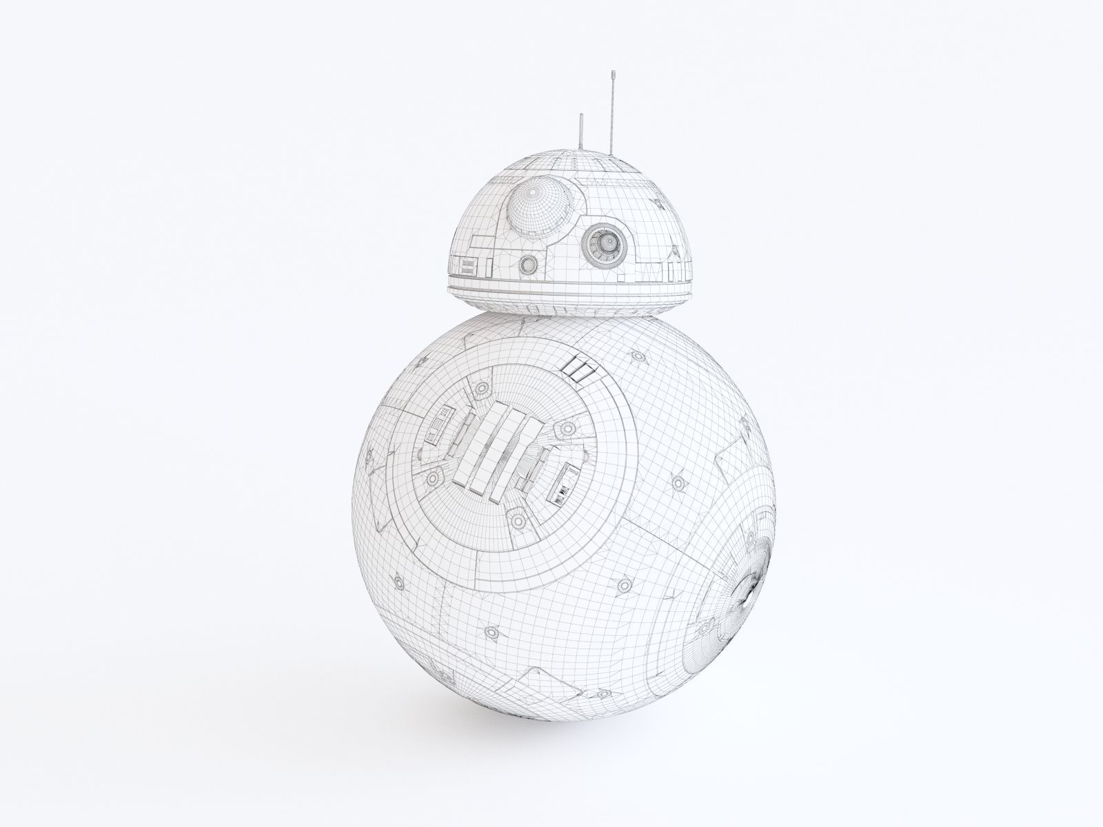 Droid bb 8 3D model_1