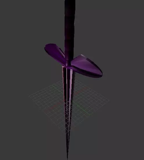 purpure sword 3D model_0