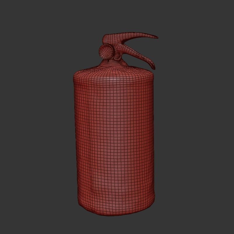 Ultra realistic Fire Extinguisher Scan model Low-poly 3D model_7