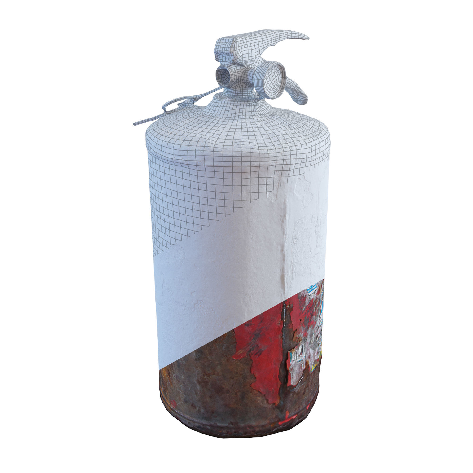 Ultra realistic Fire Extinguisher Scan model Low-poly 3D model_1