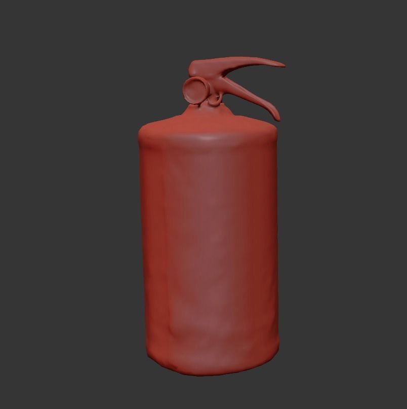 Ultra realistic Fire Extinguisher Scan model Low-poly 3D model_6