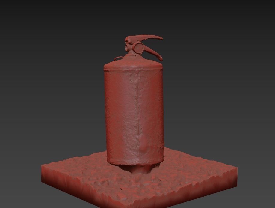 Ultra realistic Fire Extinguisher Scan model Low-poly 3D model_3