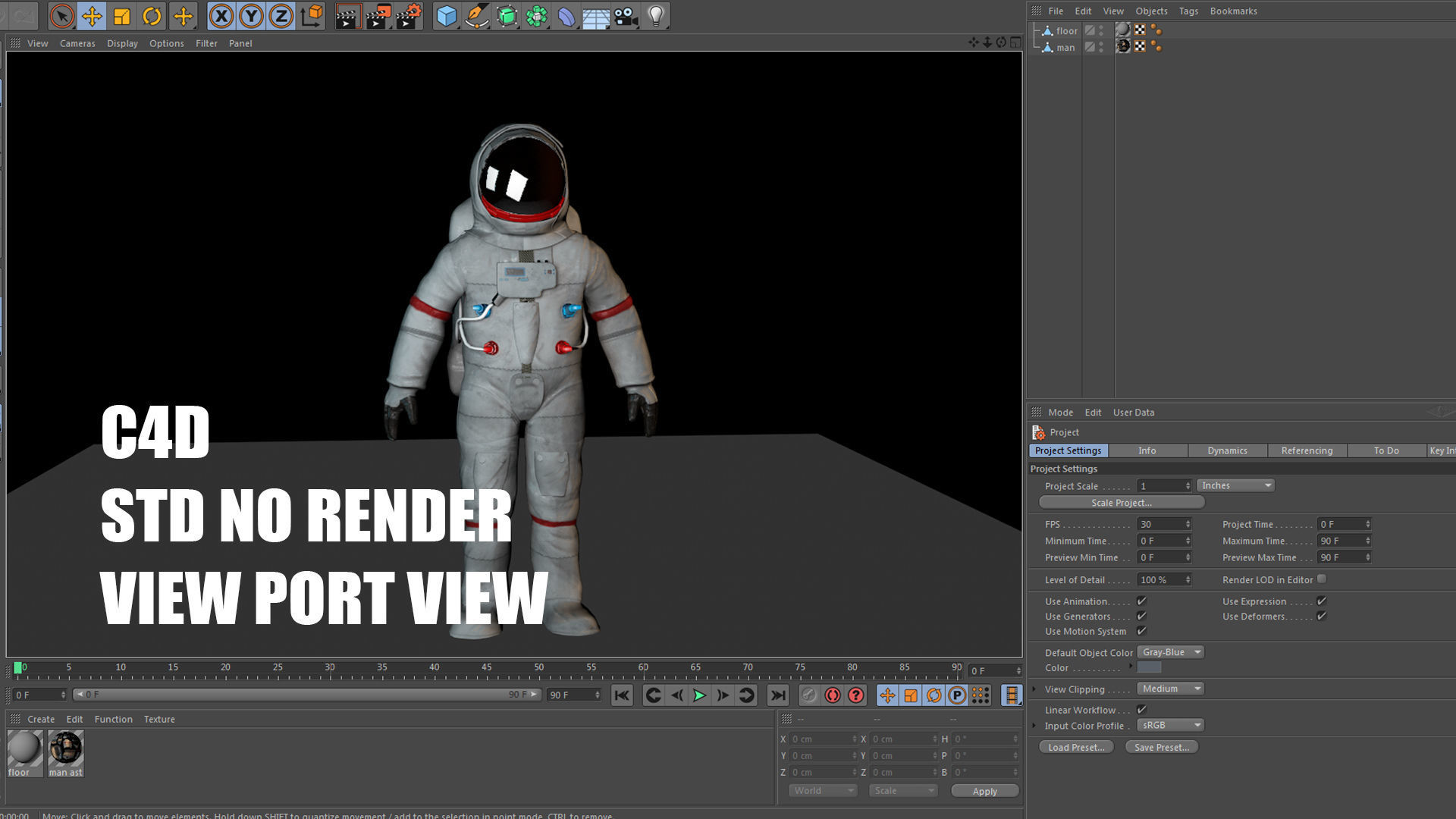 VR  Astronaut with PBR material  Low-poly 3D model_7