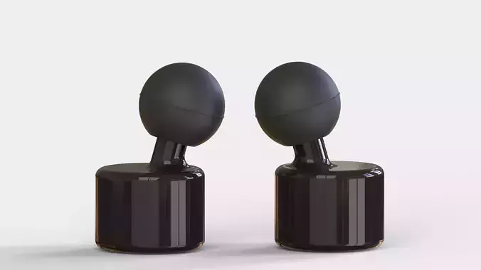 wireless earbuds 3D model