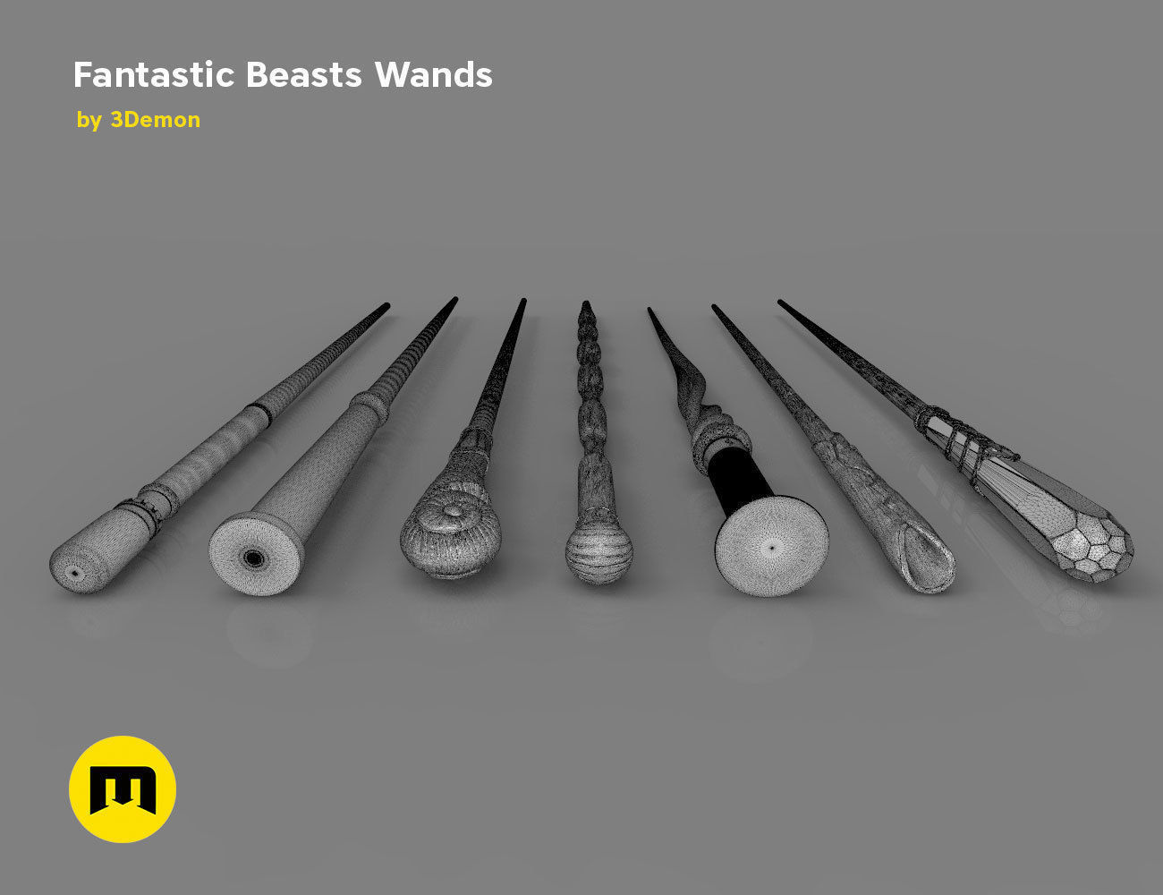 Wands from Fantastic Beasts 3D print model_11