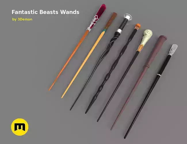 Wands from Fantastic Beasts 3D print model