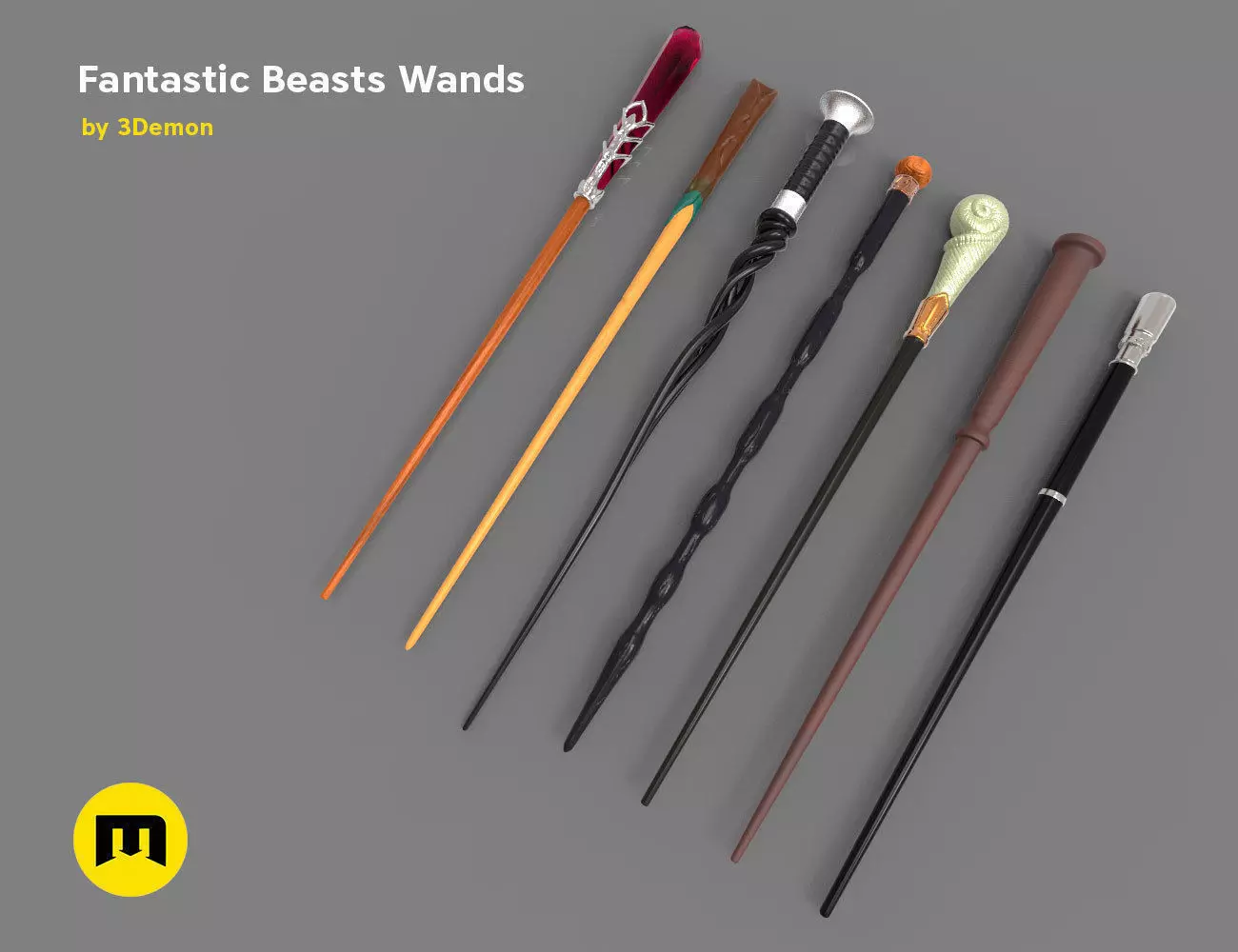 Wands from Fantastic Beasts 3D print model_0