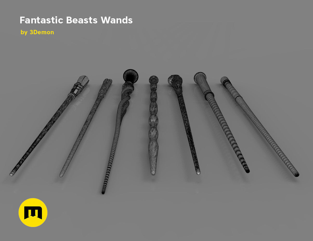 Wands from Fantastic Beasts 3D print model_5