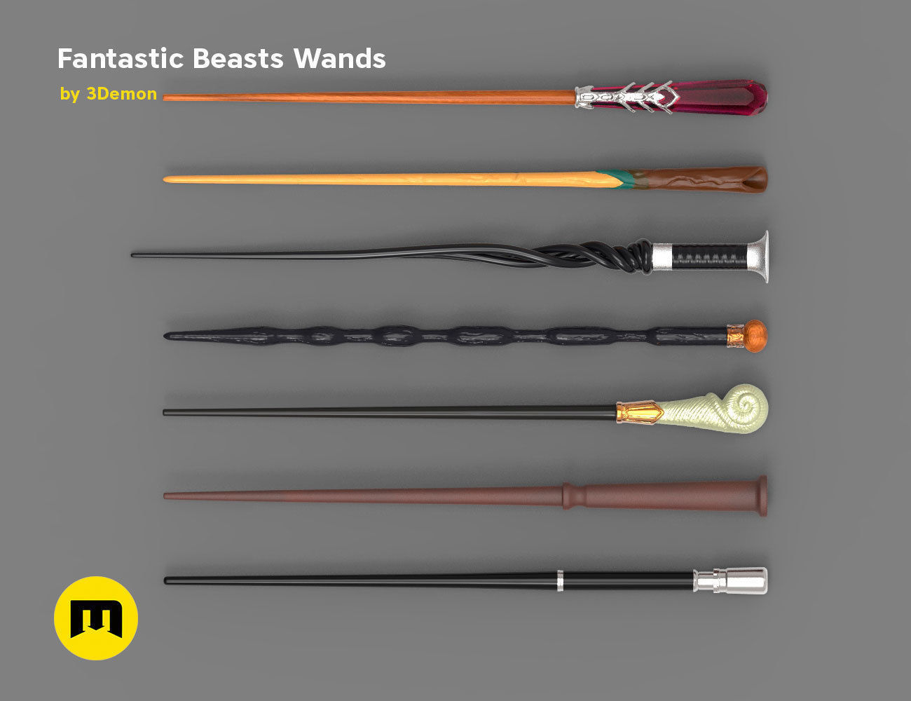 Wands from Fantastic Beasts 3D print model_14