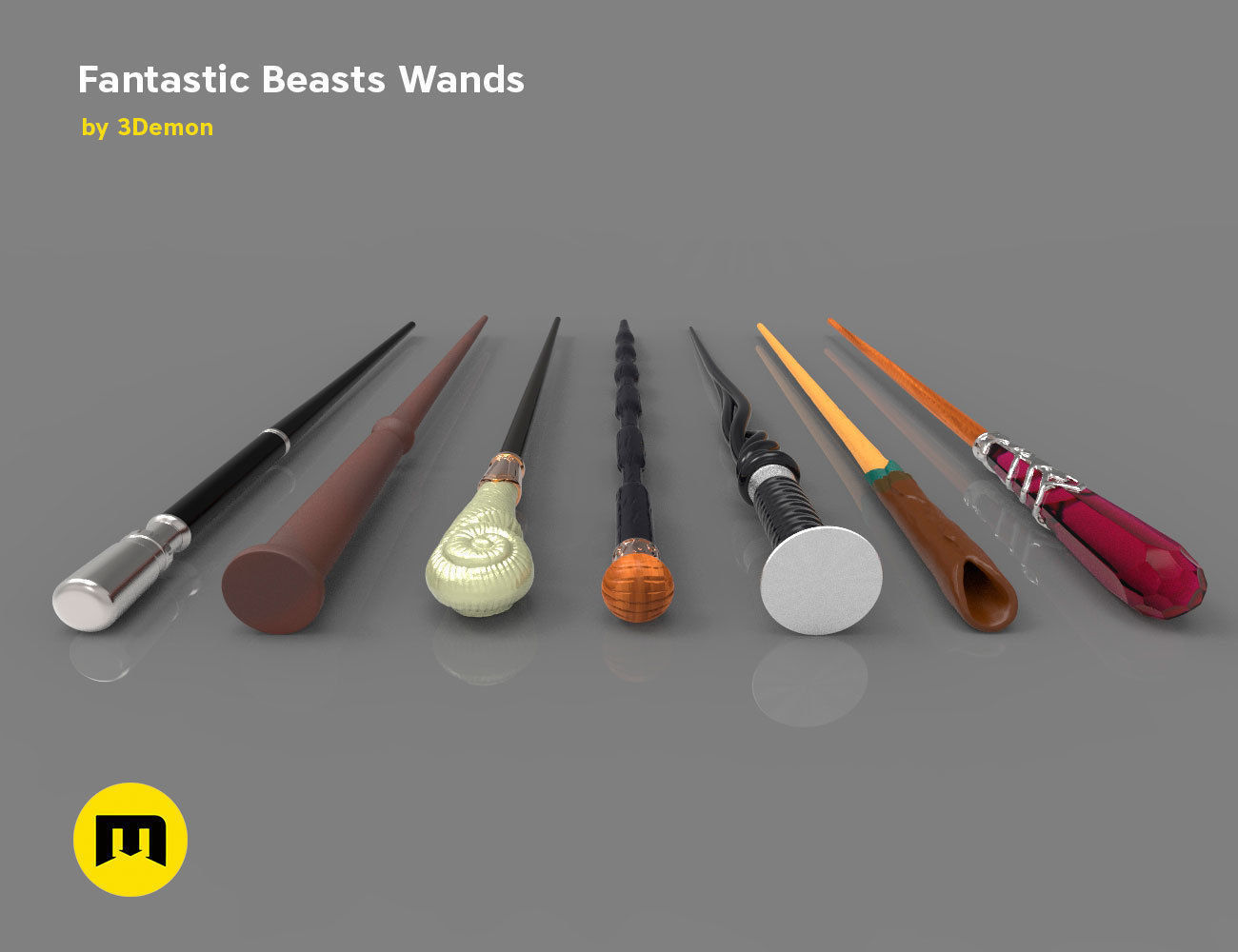 Wands from Fantastic Beasts 3D print model_10