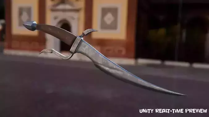 Dagger PBR GameReady sword