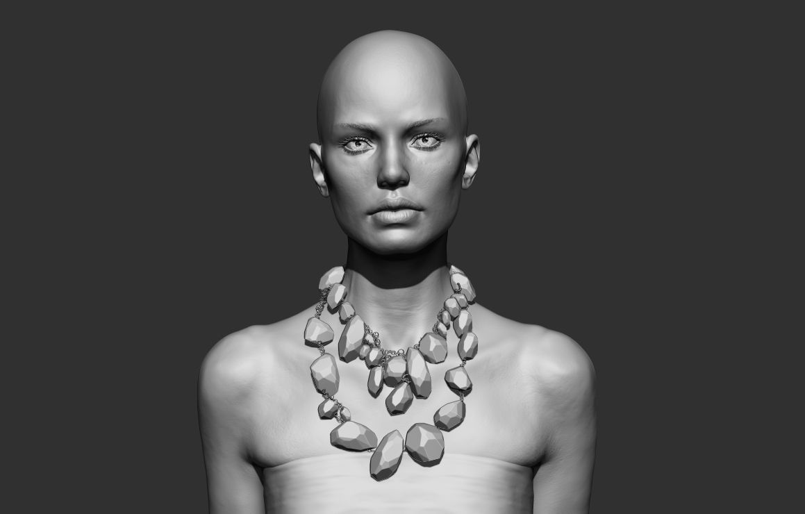 Woman Bust 3D model 3D printable | CGTrader