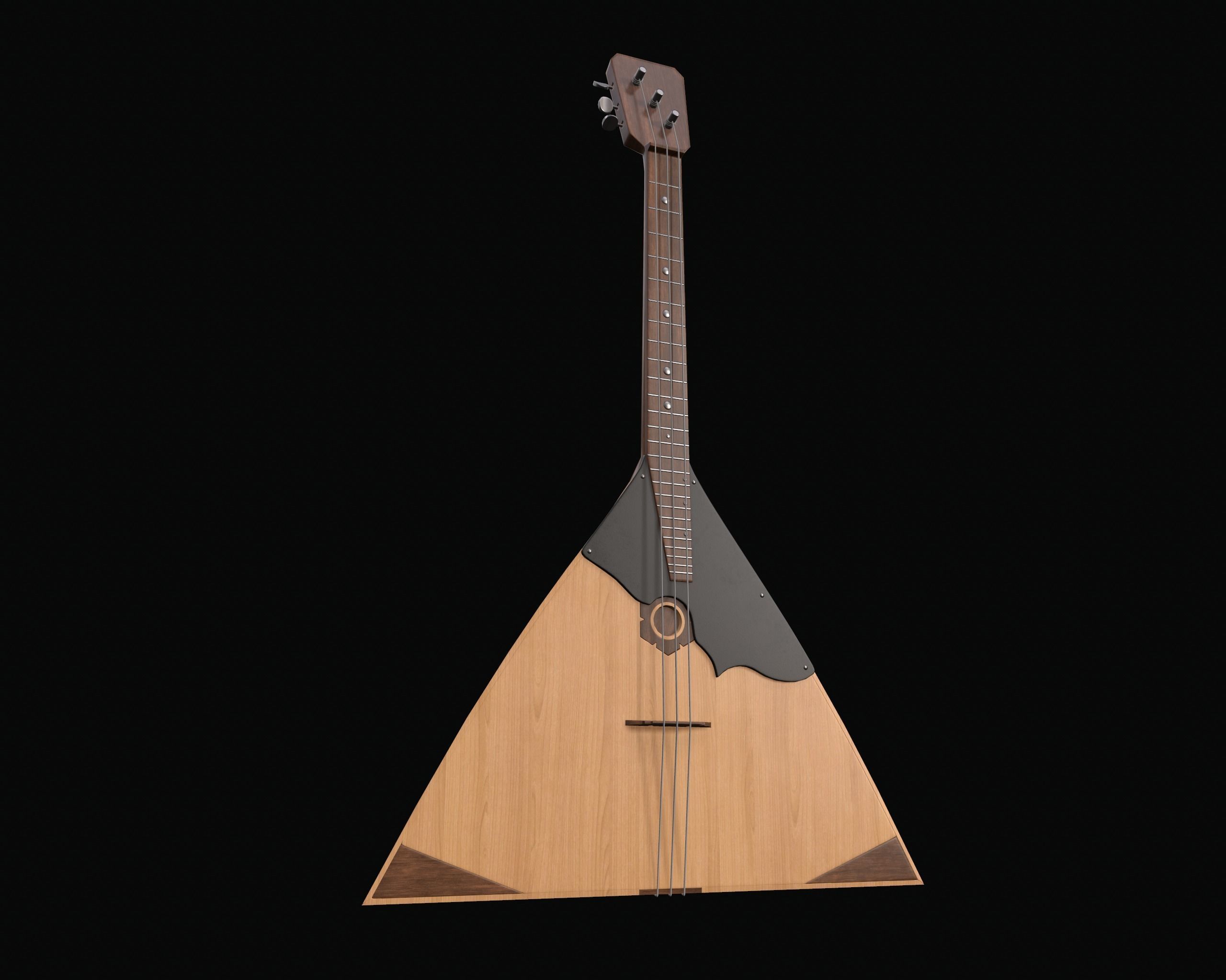 Balalaika Low-poly 3D model