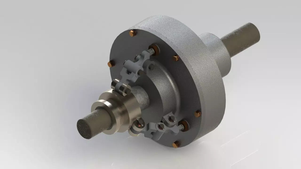 Multi Plate Clutch 3D model_0