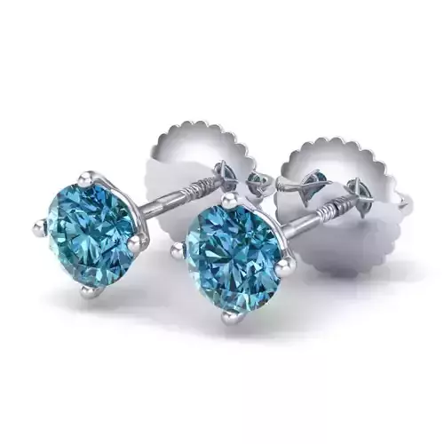 Vintage-3657A4 E two diamond stud earrings