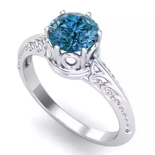 Vintage-3654A4 R sapphire engagement ring