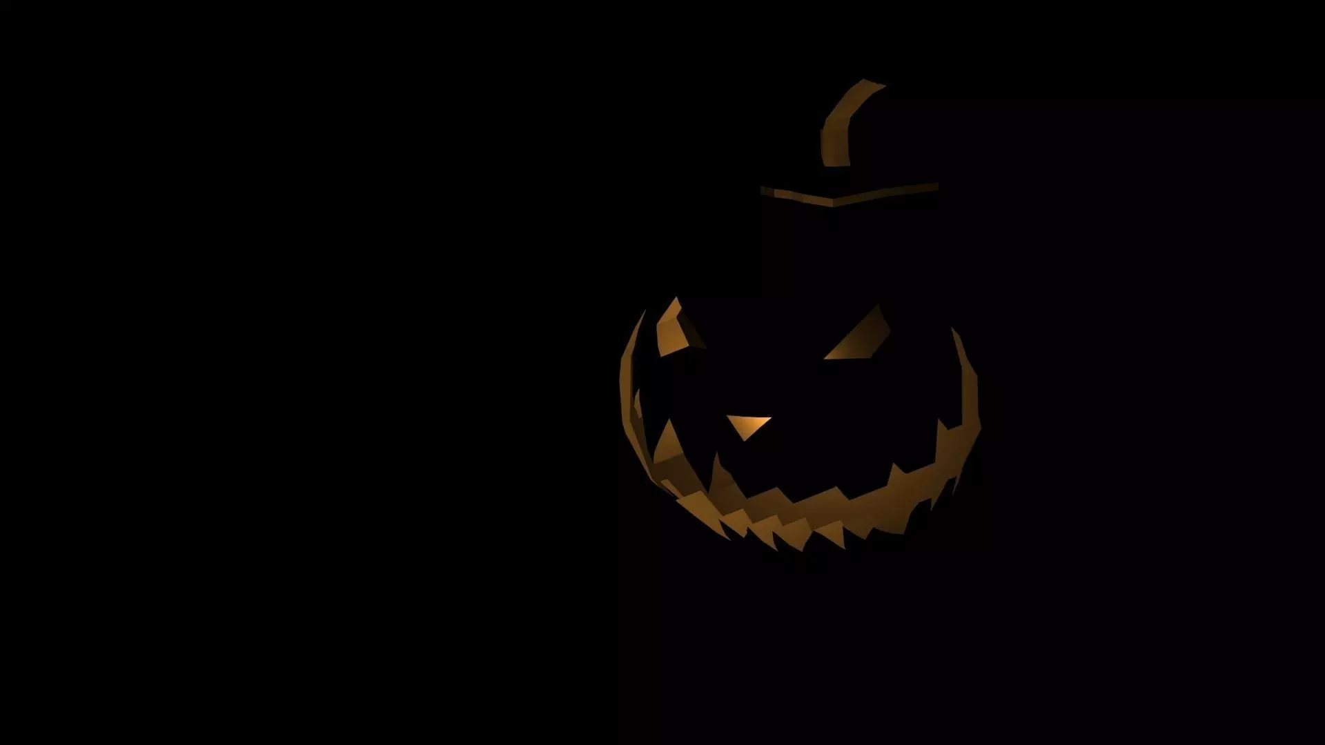 Low poly halloween pumpkin Free low-poly 3D model