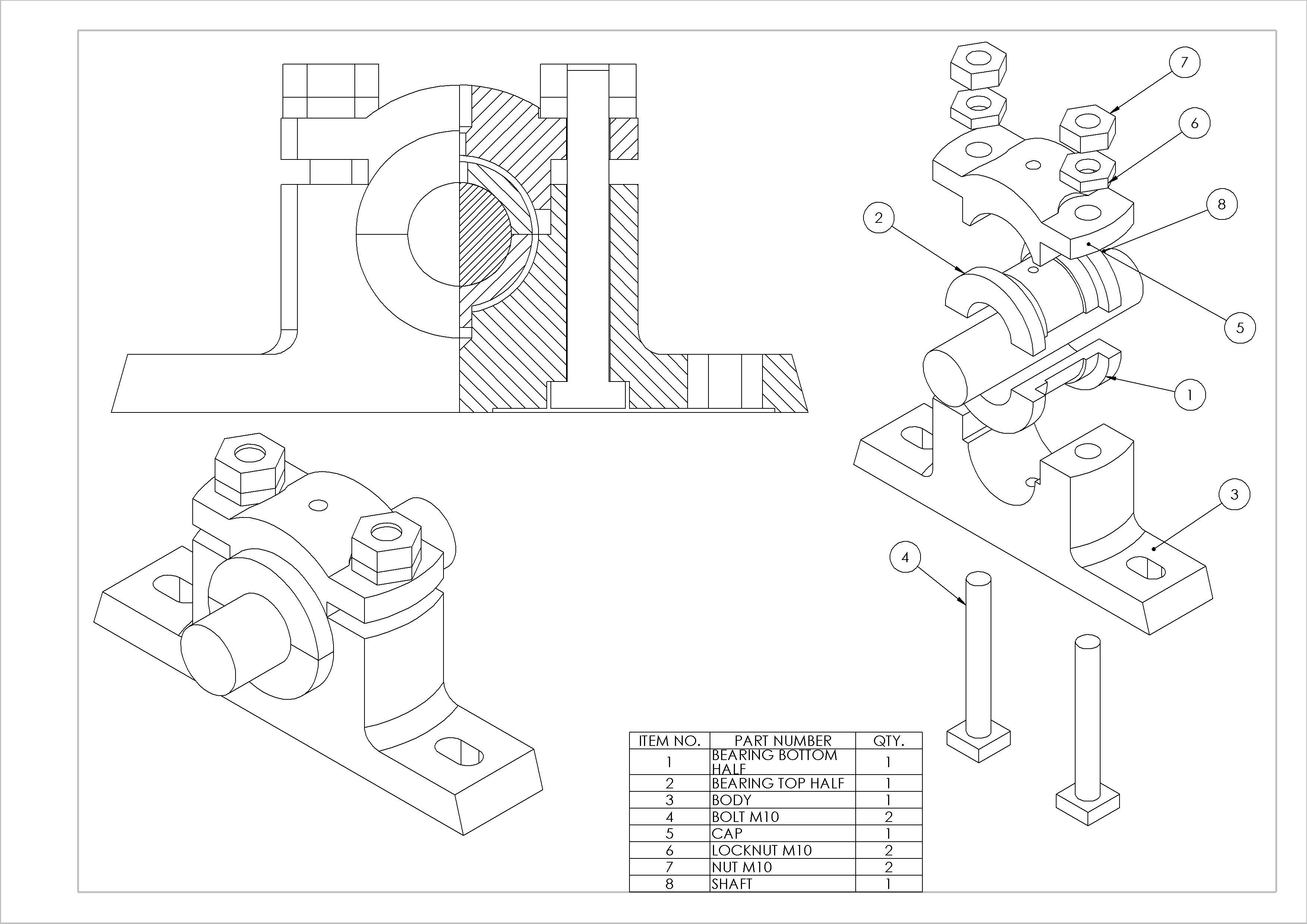 Plummer Block 3D model_4