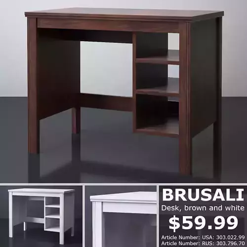 BRUSALI Desk 3D model