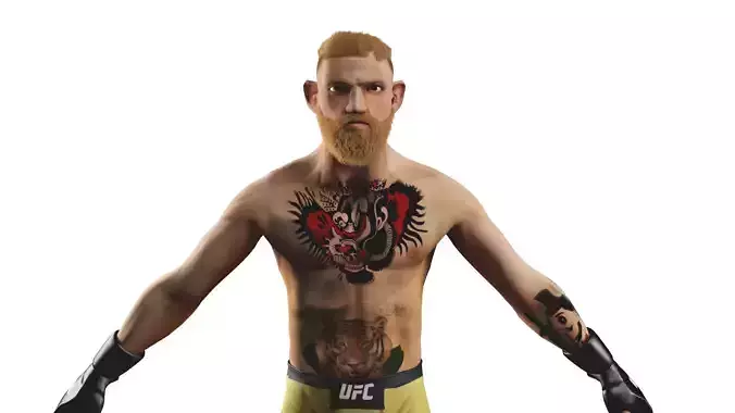 conor mcgregor 3d model Low-poly 3D model