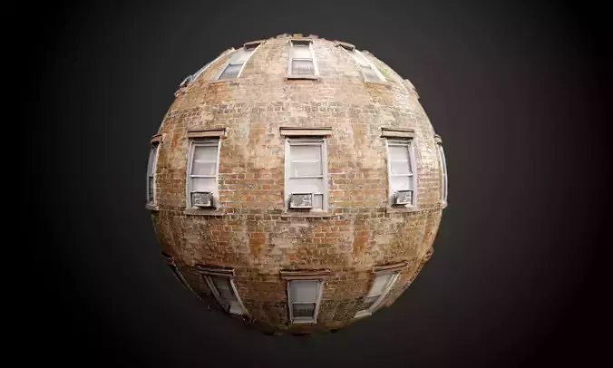 Building Brick Seamless PBR Texture