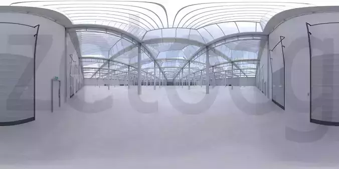 HDRI - Industrial Warehouse Interior 4