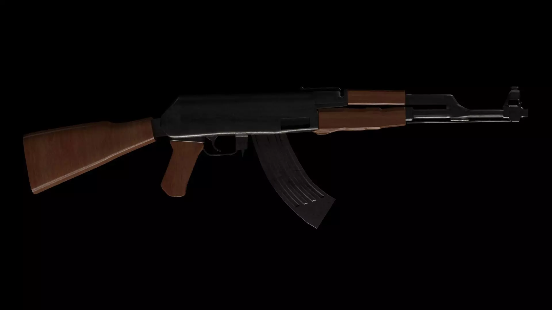 Ak - 47 High Poly Free 3D model