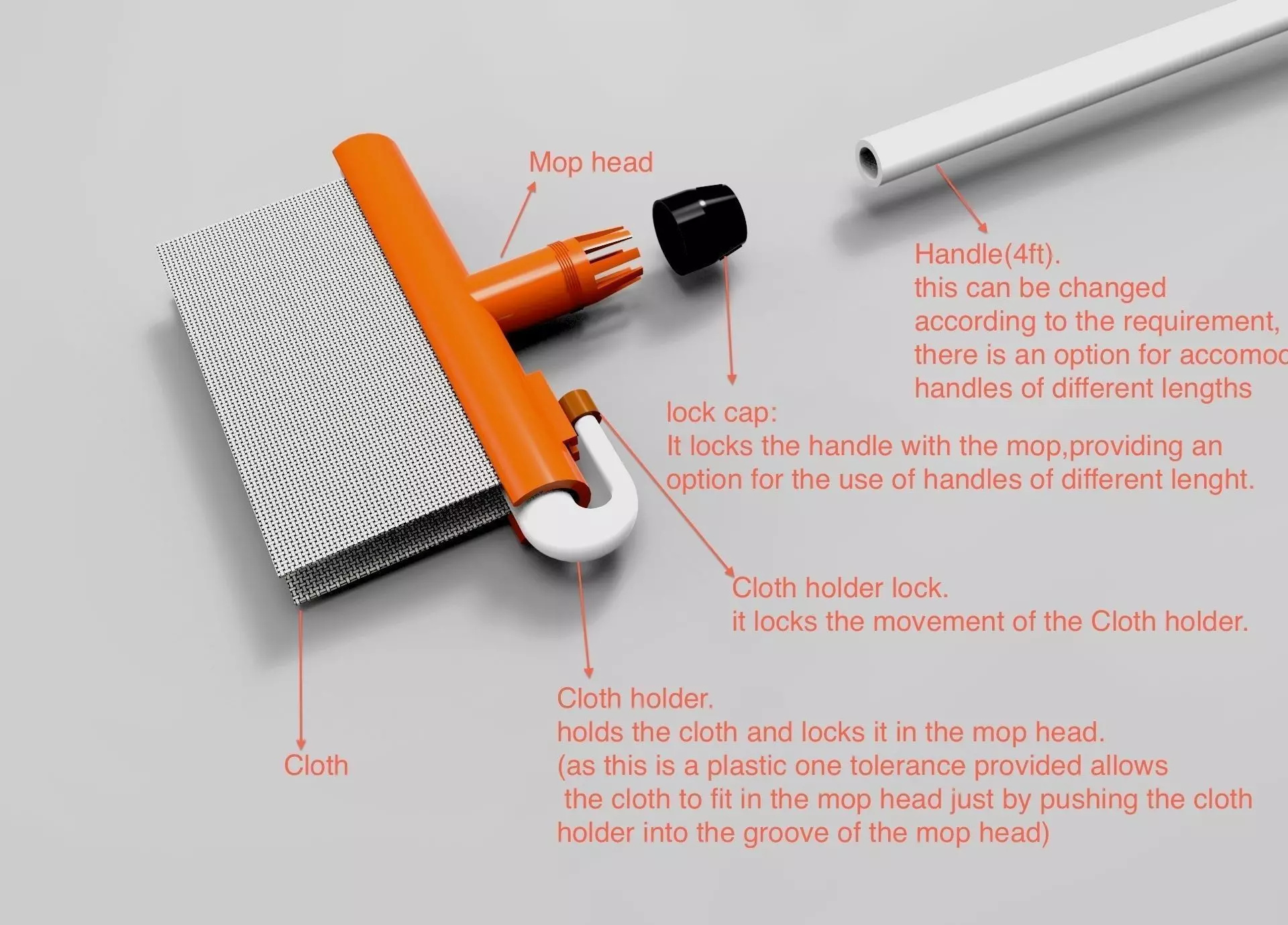 Casabella Mop challenge Free 3D model_0